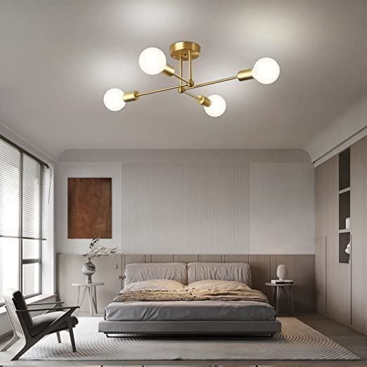Lampade: Deckenlampe 4 E27 Lichter Kronleuchter – Nuovo (secondo la descrizione) da Thun venduto da nuonuoshop 3