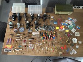 Angelset mit Angelrollen und viel Zubehör Ab 1 Franken