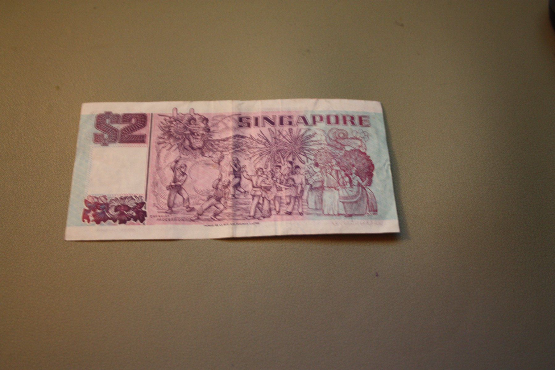 Banknoten: Note Singapore 2 Dollar – Gebraucht aus Flüelen von Alt-und-Neu 3