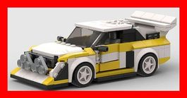 Bausatz im Stil von Audi S1 Quattro Rally Klemmbaustein