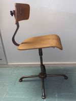 Vintage Drehstuhl Werkstattstuhl Voco Luzern midcentury