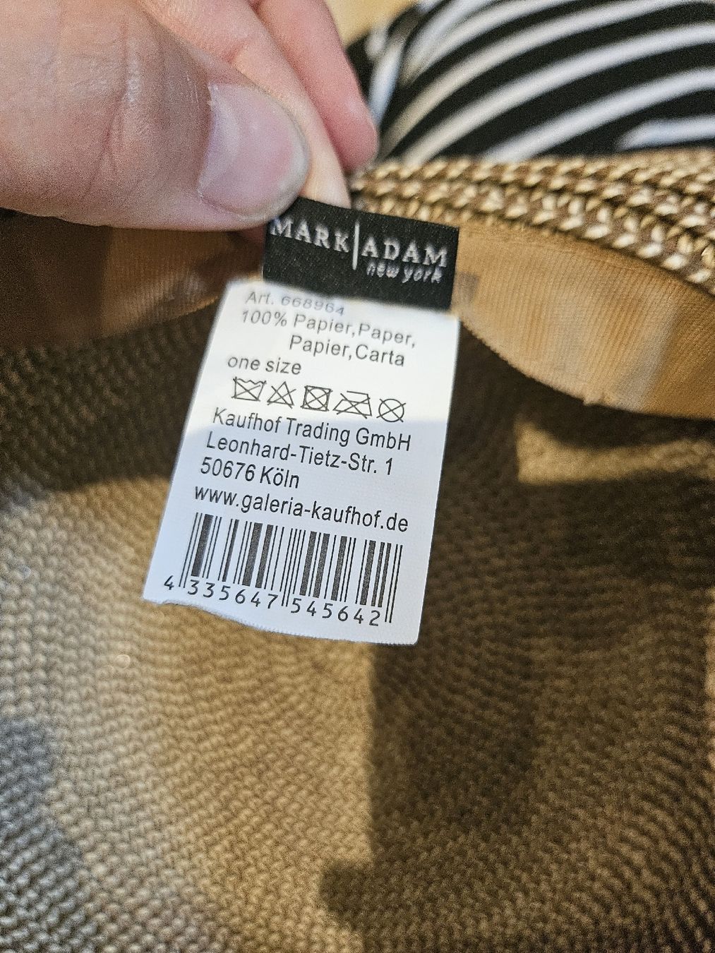 Copricapi, berretti & cappellini: Sonnenhut beige mit Schleife Papier one size – Usato da Allschwil venduto da na.wi.90 2