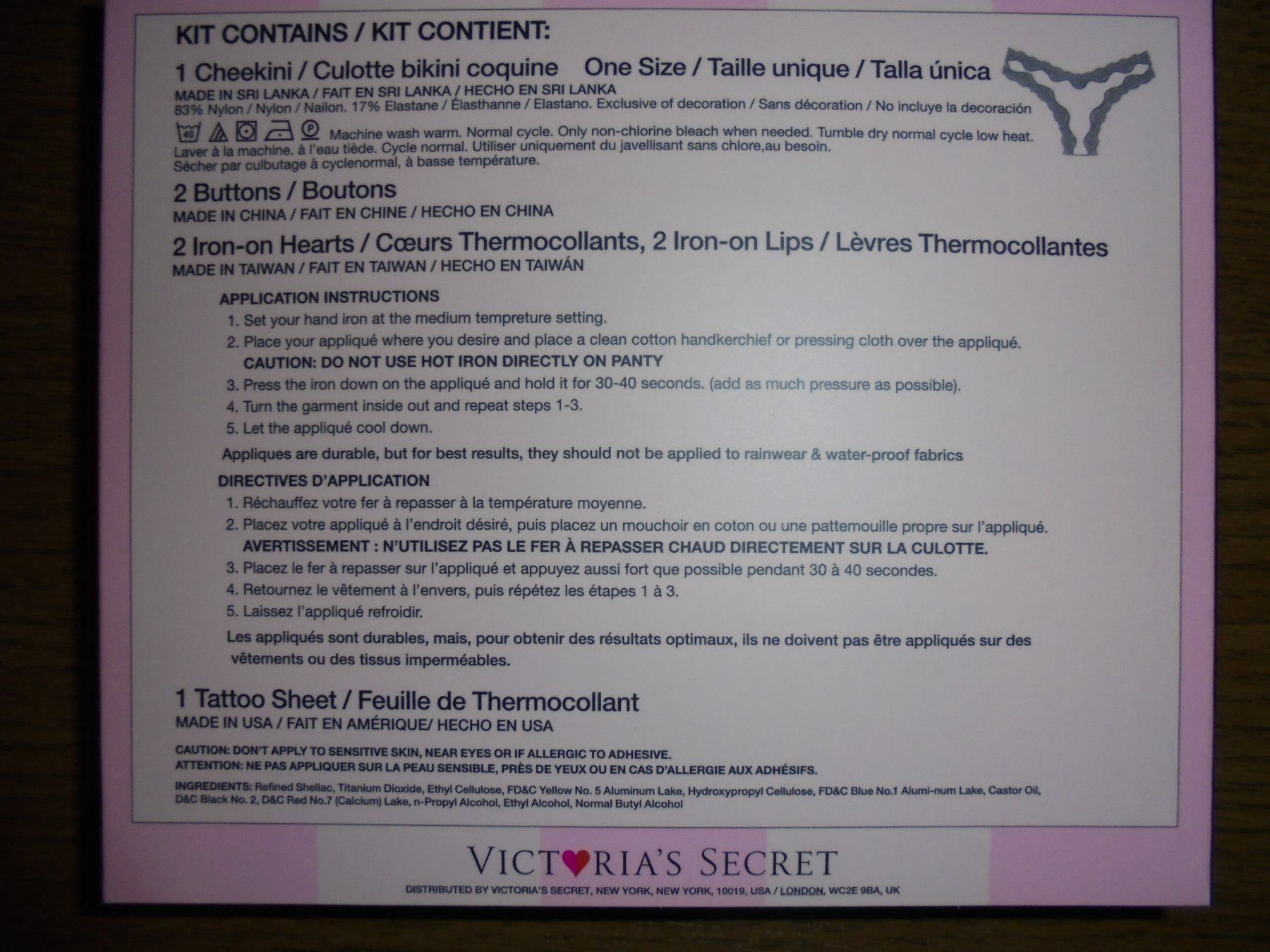 Victoria's Secret Altra biancheria intima: VICTORIA'S SECRET PANTY KIT – Nuovo e nell'imballaggio originale da Aarau Rohr venduto da PinkSchwein 5