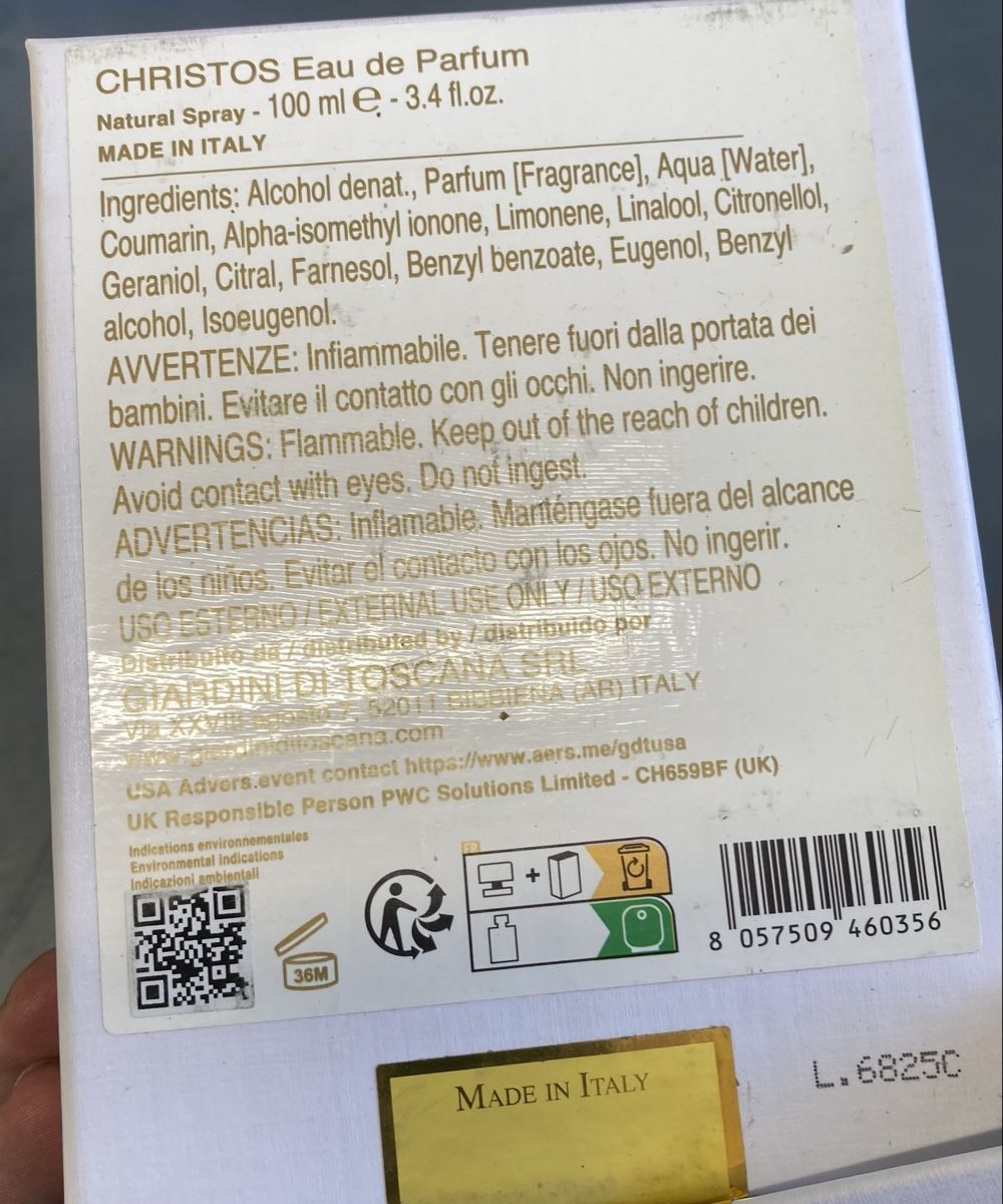 Profumi & Eau de Toilette: Giardini di Toscana Christos NEUF – Nuovo (secondo la descrizione) da Corseaux venduto da atchoum66 6