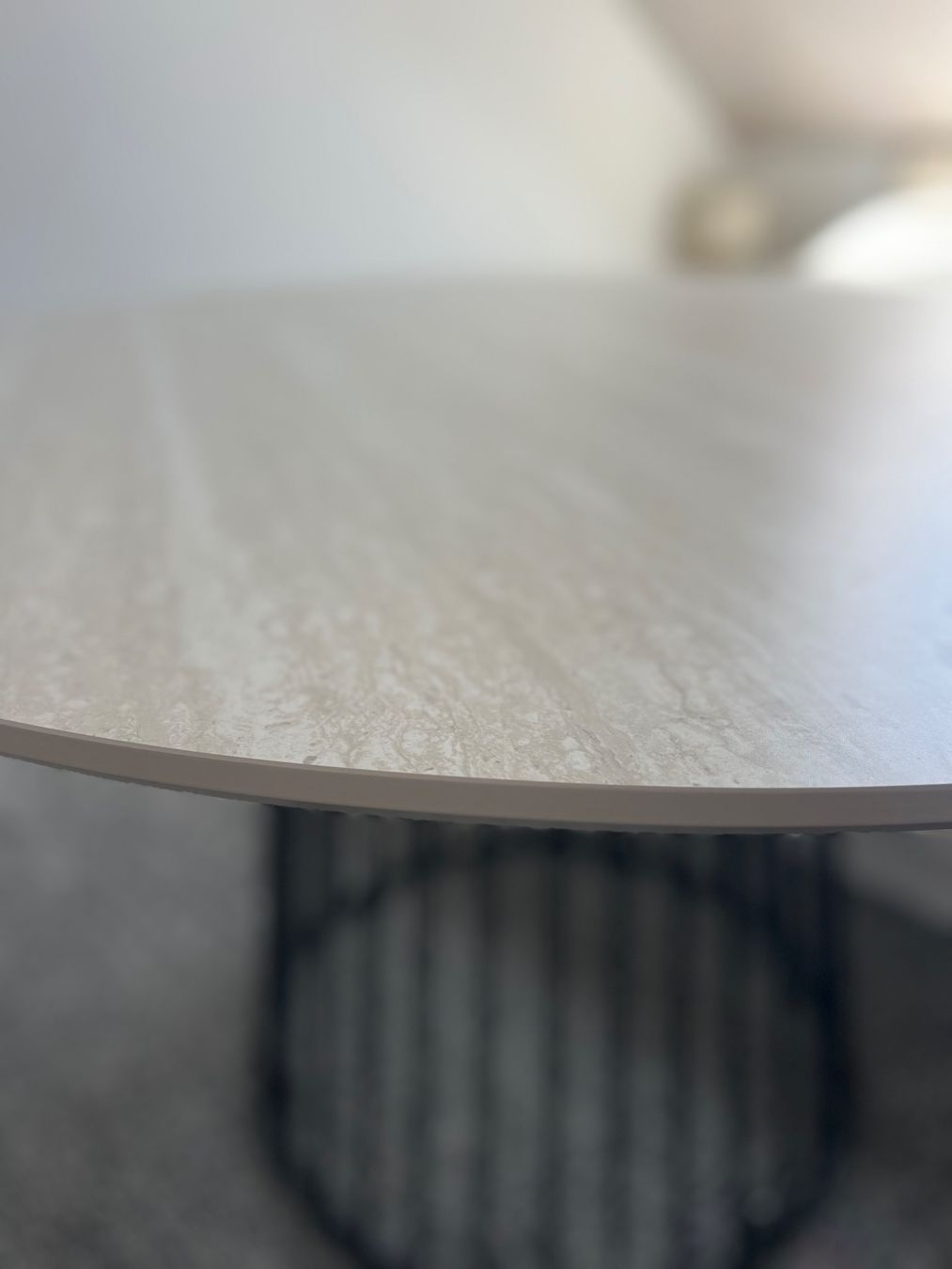 Maisons du monde Tavoli: Runder Tisch mit Metallgestell GranitOptik 120cm – Usato da Lufingen venduto da bombolulu 5