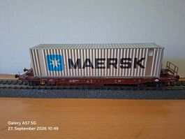 Märklin H0 Containerwagen mit MAERSK Container