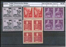 1958/59 "Historische Bilder", Farbänderungen, Vbl. **
