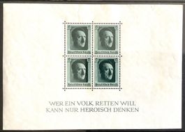 1937 Deutsches Reich / 48 Geburtstag A.H - Block 7 **