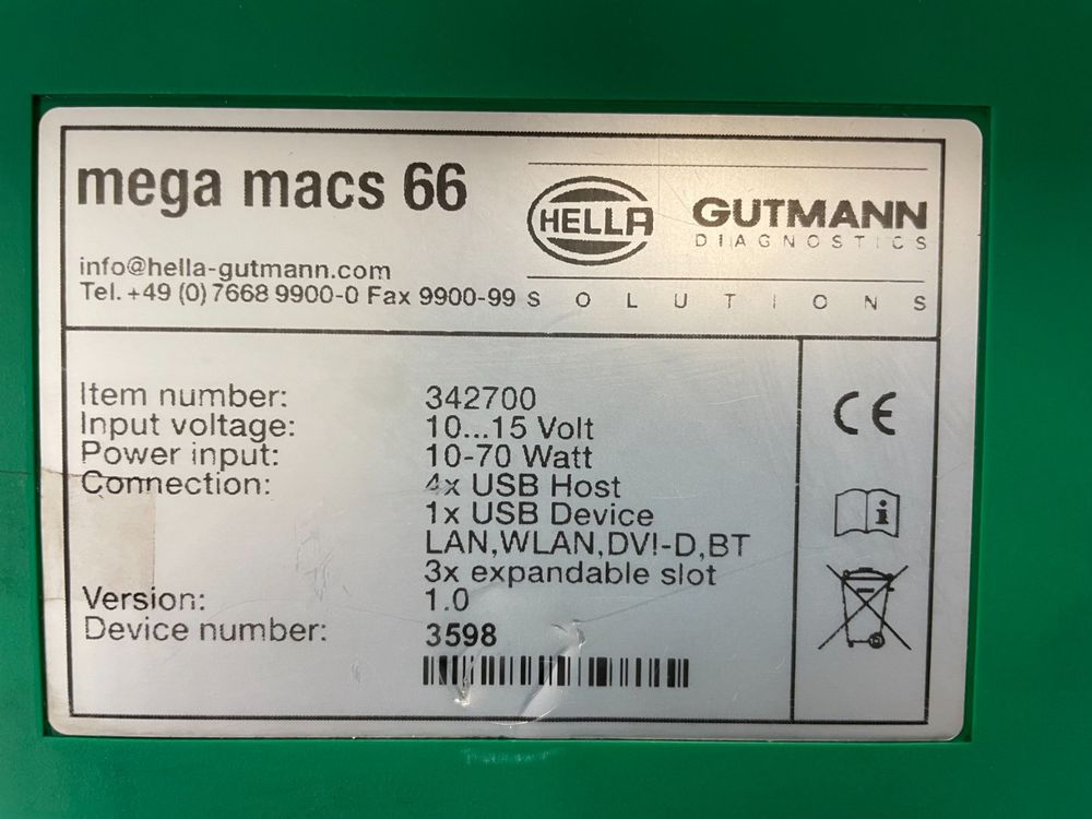 Gutmann Mega Macs 66 Update