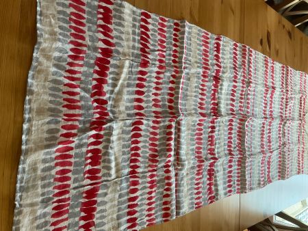 Damen Foulard rot/grau/beige neu ohne Etikett