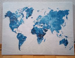 Wandbild Weltkarte