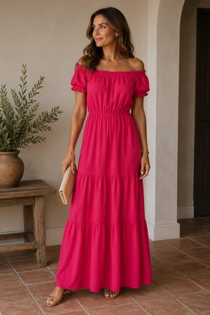 Tara Jarmon Long Summer Party Dress