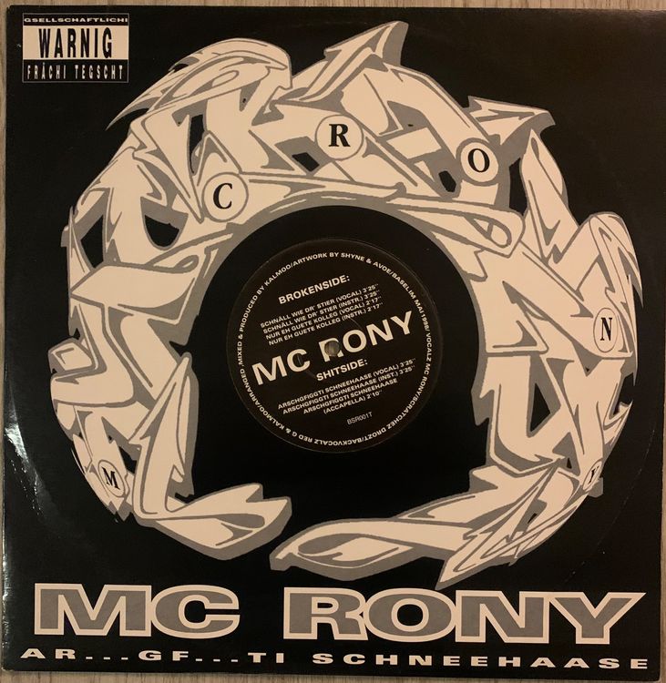 MC RONY - Ar…gf…ti Schneehase Maxi Lp 1998 CH-RAP | Kaufen auf Ricardo