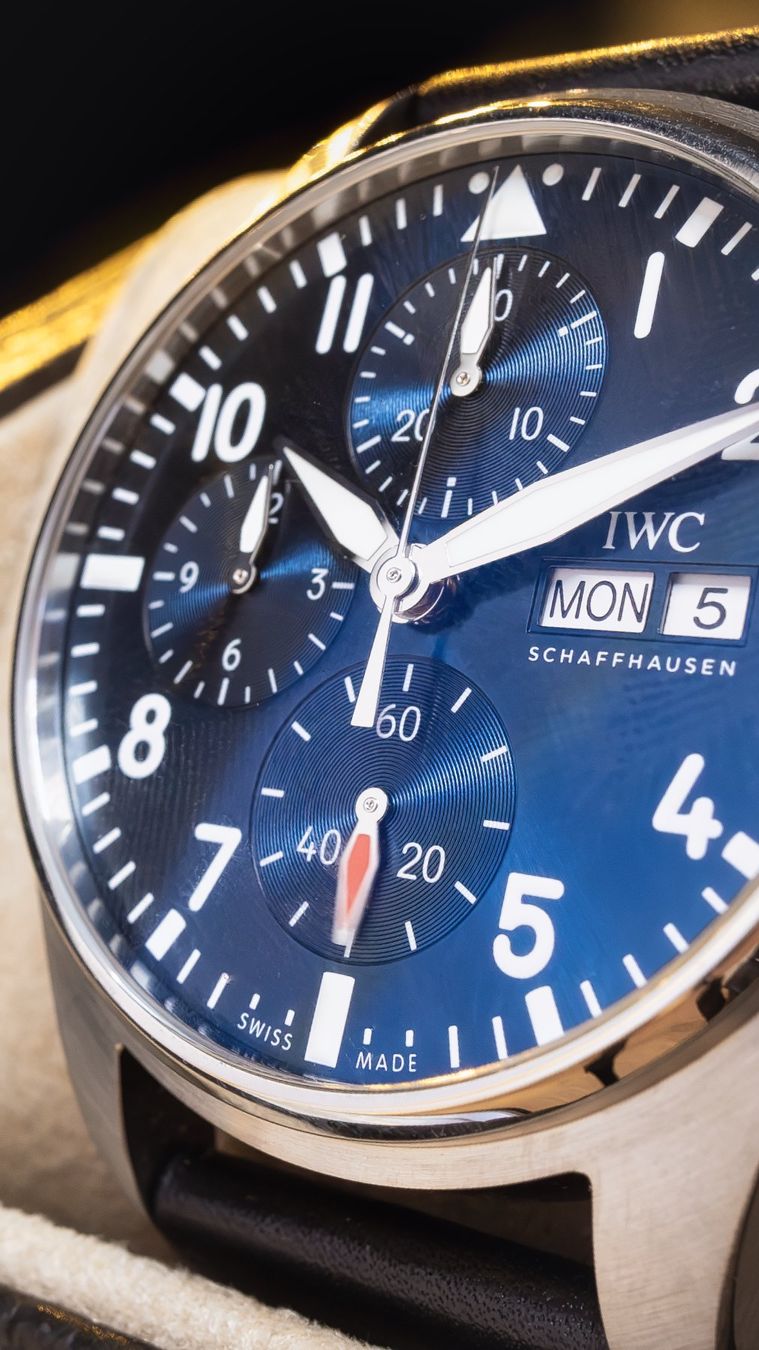 IWC Orologi: IWC Pilot Watch Chronograph 41 Blue Fullset – Usato da Lupfig venduto da nik_7sxm 3