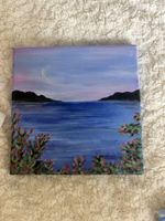 Landscape painting acrylic on canvas like new