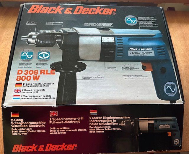 Trapani: Black&Decker trapano a percussione 800 W – Nuovo e nell'imballaggio originale da Gorduno venduto da ziovecc 2