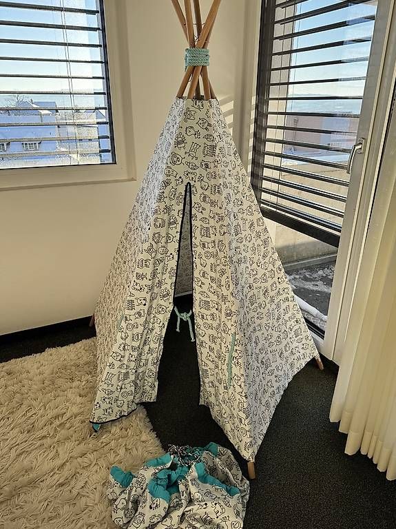 Giocattoli: Kinder-Tipi (self-made) mit passendem Lego-Sack – Usato da Wermatswil venduto da angre