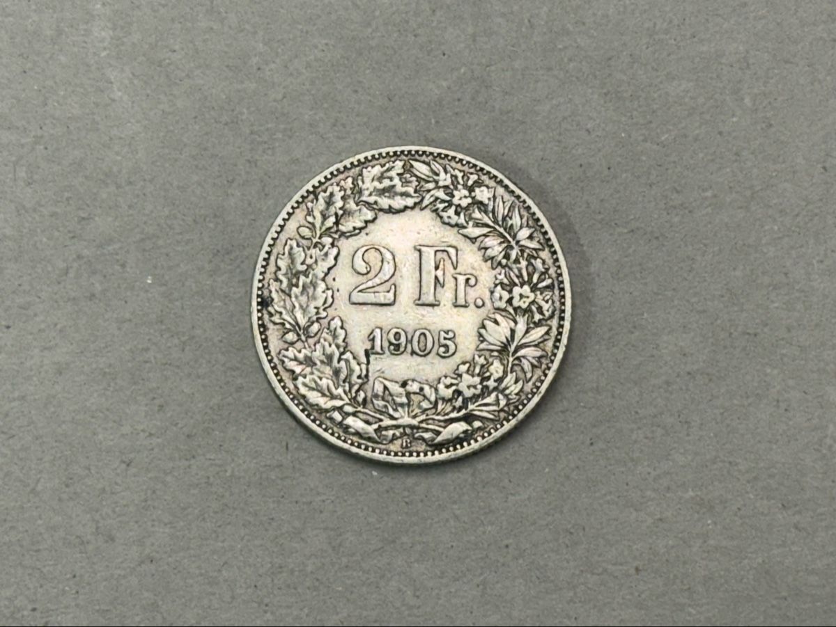 Alle Münzen: Schweiz 2 Franken 1905   – Gebraucht aus Zürich von daki81