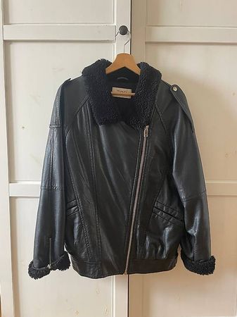 Esprit (EDC) Kunstlederjacke, gefüttert, Gr. S