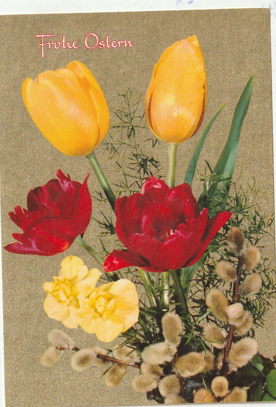 Ansichtskarten: Blumen-Grusskarte – Gebraucht aus Lumbrein von made02