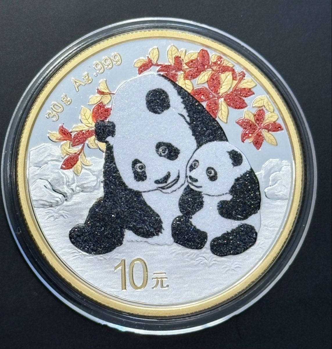 Tutti le monete: China Panda White-Black Diamond Ruby Red 30g Silber – Nuovo (secondo la descrizione) da Zürich venduto da Circle-9-Coins
