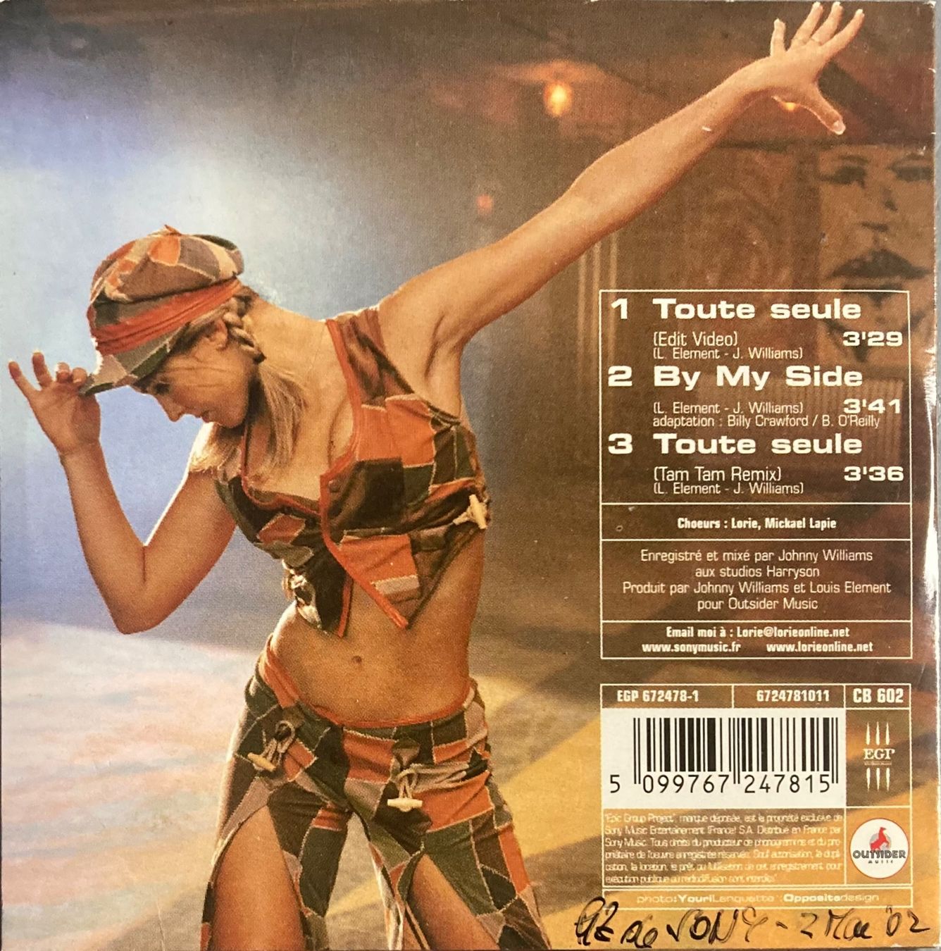CD: LORIE - TOUTE SEULE – Usato da Poliez-Pittet venduto da Newtown-Records 1