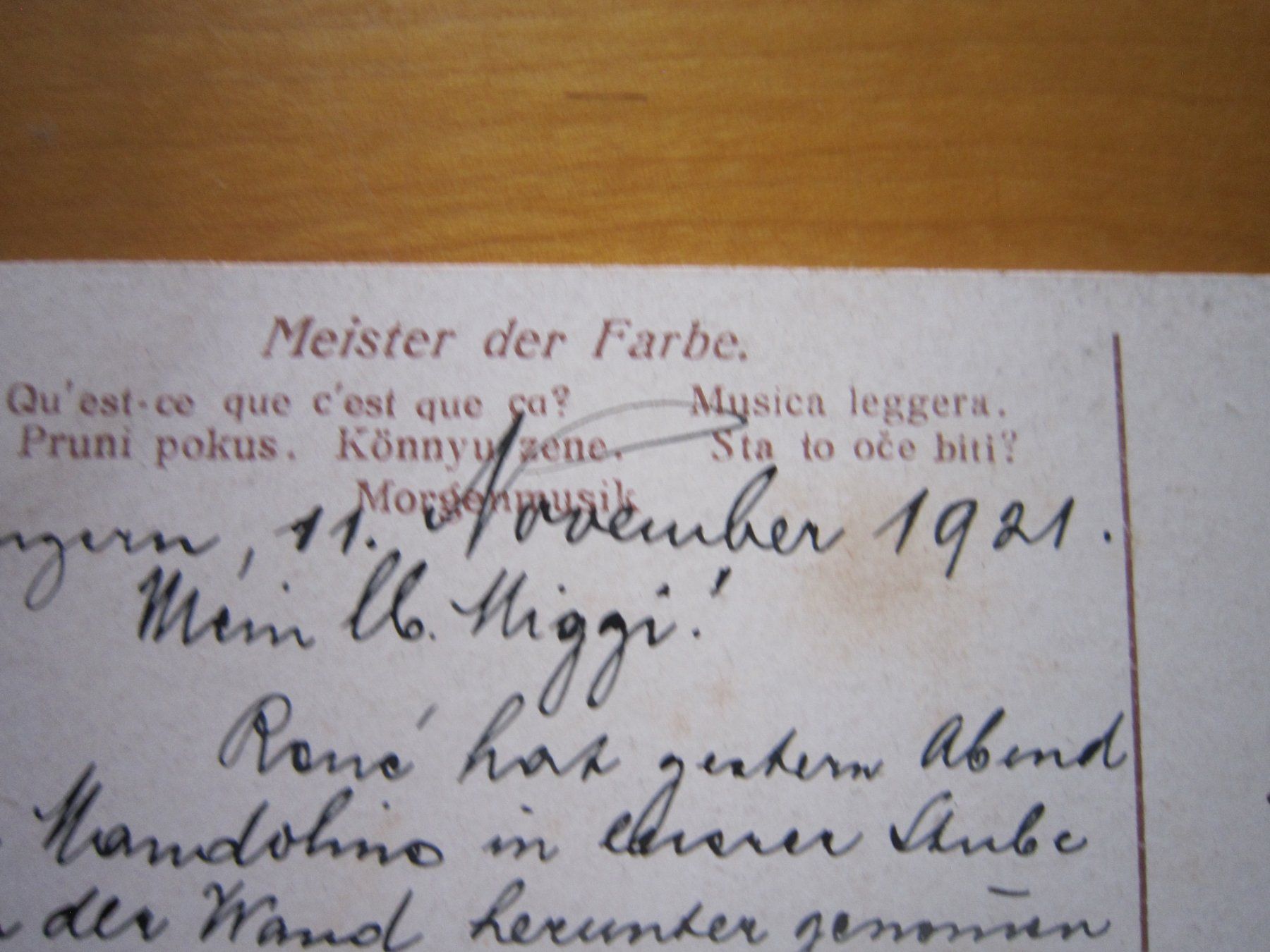 Cartes postales: No 7 Postkarte  1921 Kind – D'occasion à Gordola par Polentaefung 2