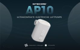elektronische Luftpumpe, mit LED-Leuchte - Nitecore AP10