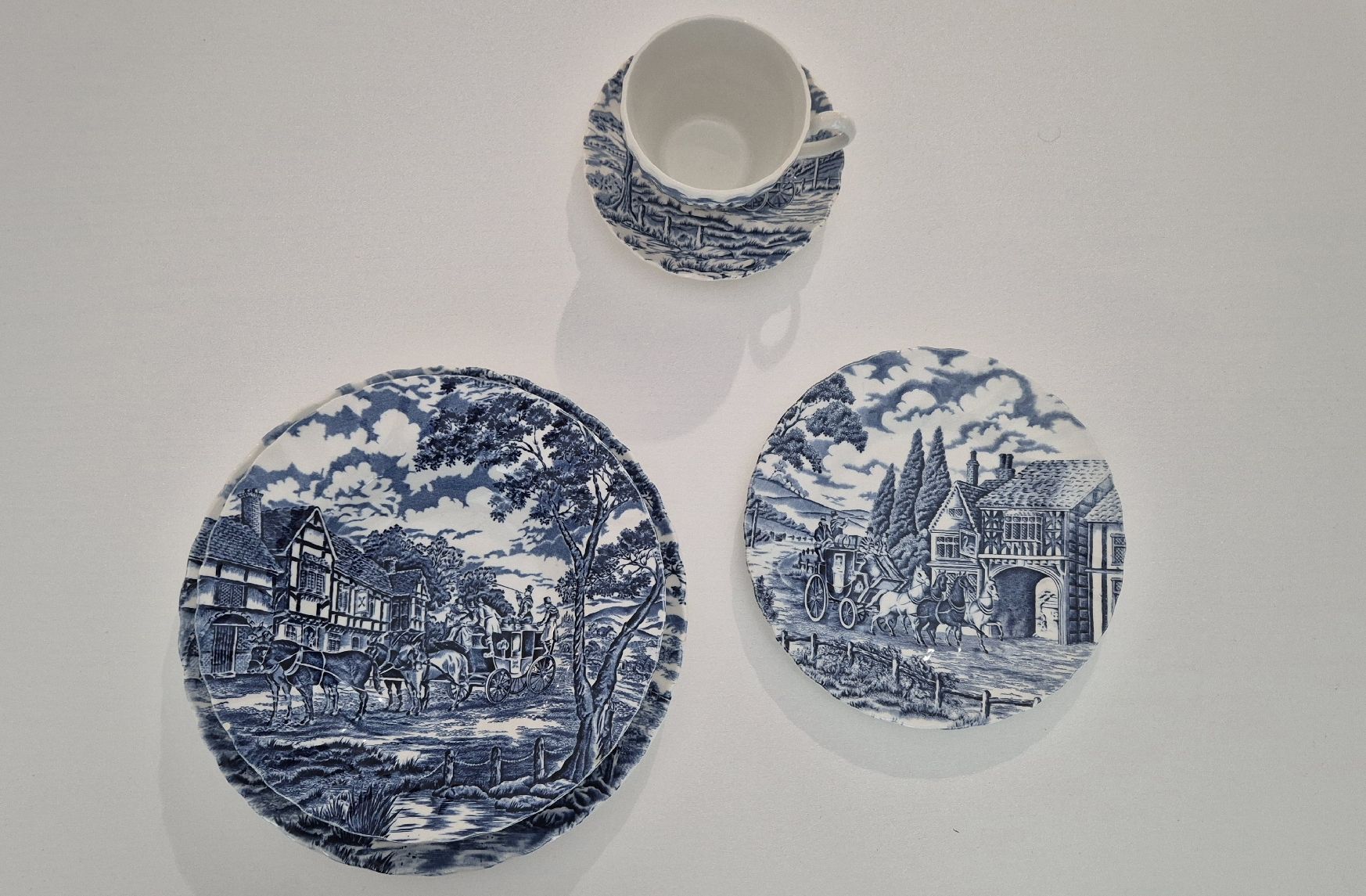 Set di piatti: Myott Royal Mail Plate Set Blue White England – Usato da Mellingen venduto da tat_b8mh 1
