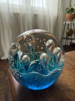 GLASKUGEL  PAPERWEIGHT  BRIEFBESCHWERER  GEWICHT: 348 GRAMM