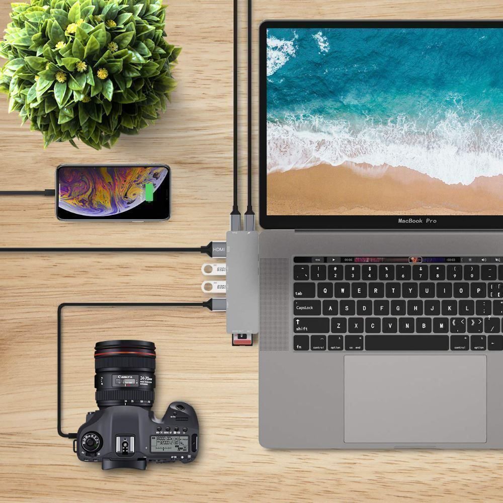 Laufwerke & Adapter: Macbook USB-C Type C Adapter 3 Hub – Neu (gemäss Beschreibung) aus Thun von yesky 1