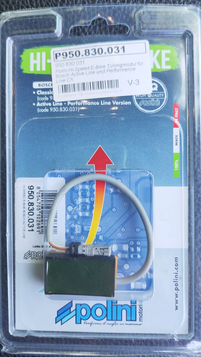 Bosch Pezzi di ricambio: Polini Hi-Speed E-Bike Tuningmodul Bosch Active/Perf.CX Line – Nuovo (secondo la descrizione) da Neuendorf venduto da Dertovo