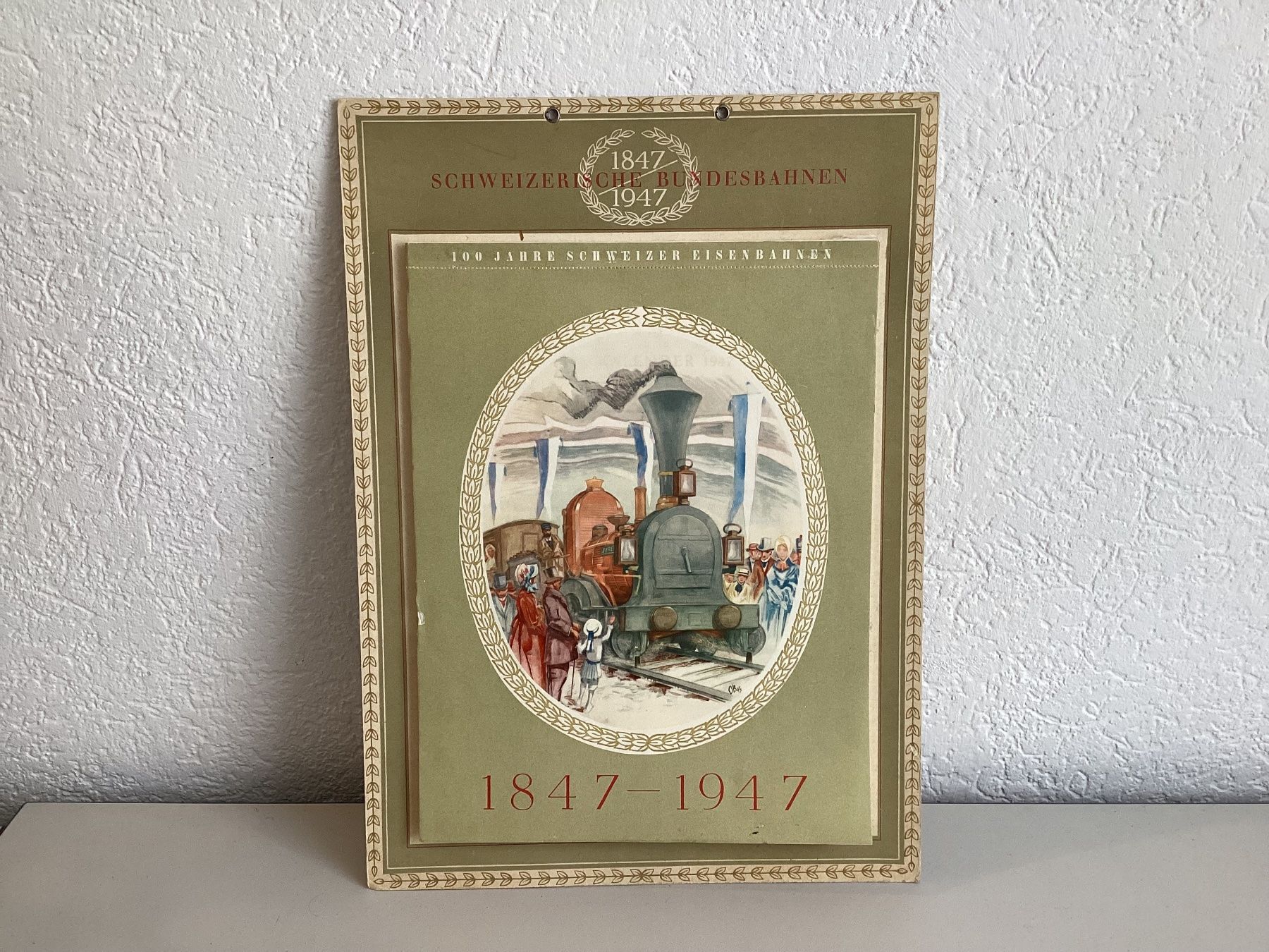 Calendari: CFF - Calendrier 1947 – Usato da Vouvry venduto da marius09