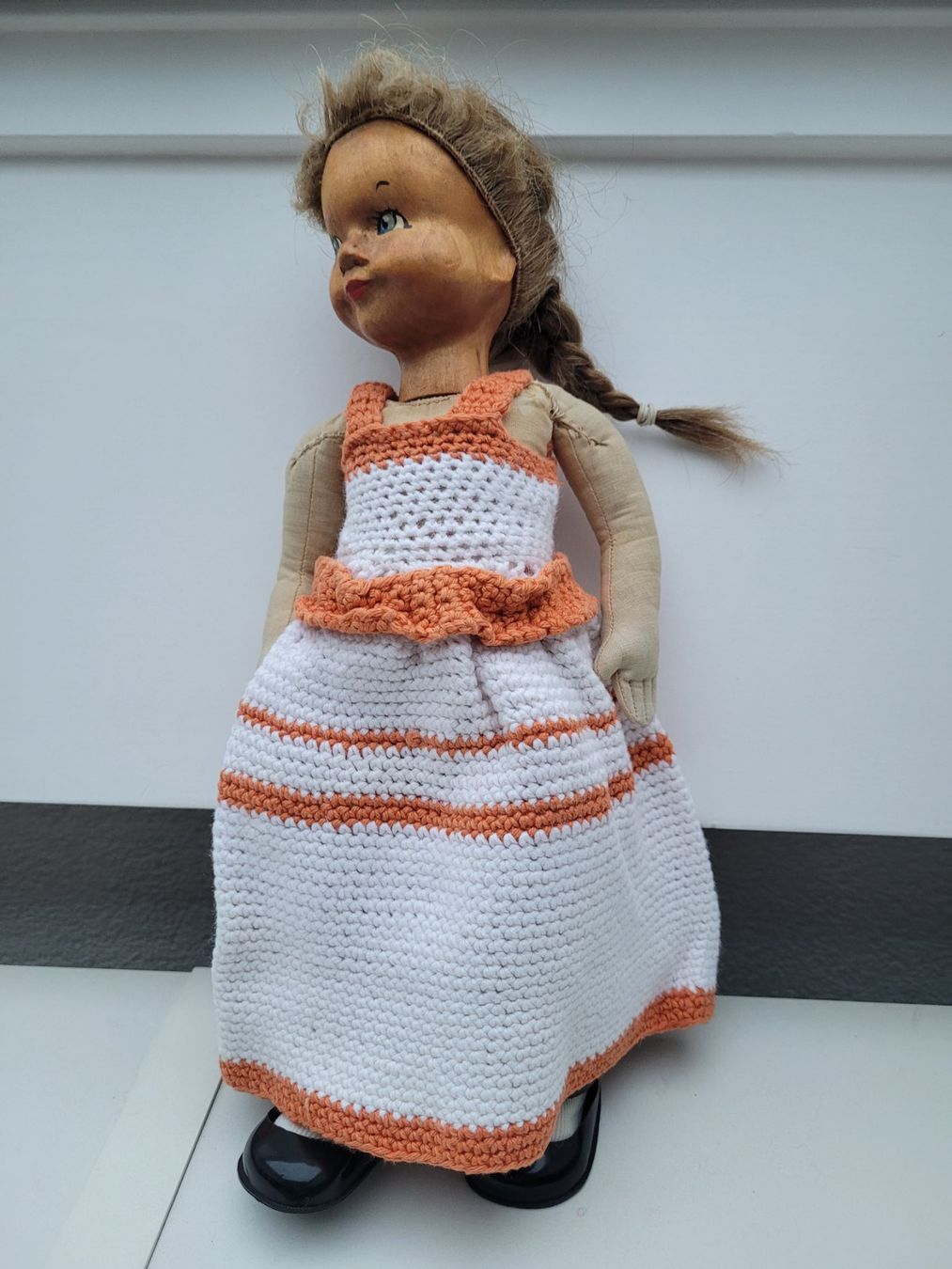 Käthe Kruse Bambole: Vintage Stoffpuppe mit Holzkopf – Usato da Oberuzwil venduto da rtr_wp6m 2