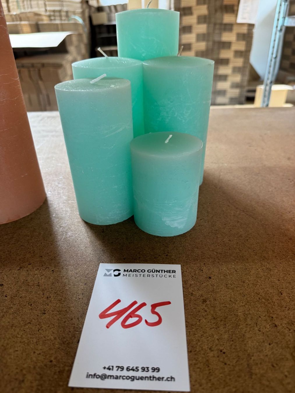 Candele: 465 Posten Raureifkerzen aus Liquidation – Usato da Derendingen venduto da Meisterstuecke