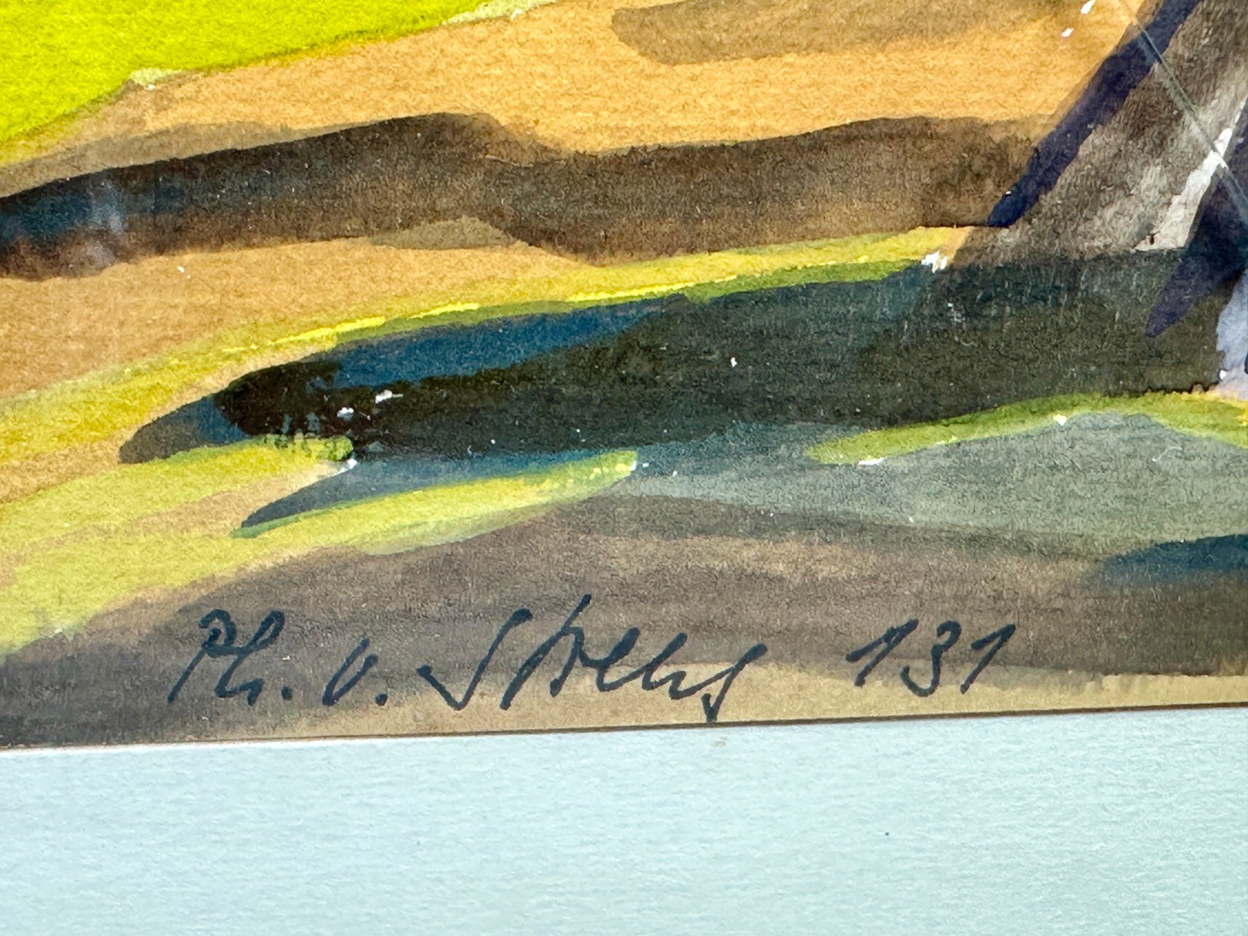 Dipinti: Superbe aquarelle paysage Lac Léman Vidy. Signée – Usato da Morges venduto da MeeBee 1