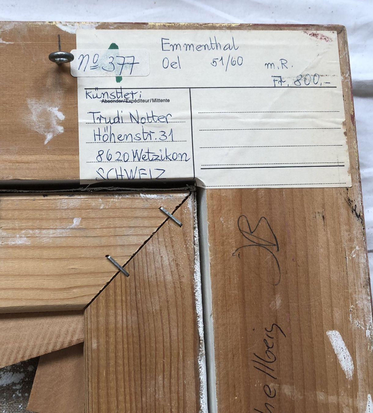 Gemälde: Trudi Notter - Gemälde - Öl auf Leinwand - "Emmental" – Gebraucht aus Schaffhausen von durruti 5