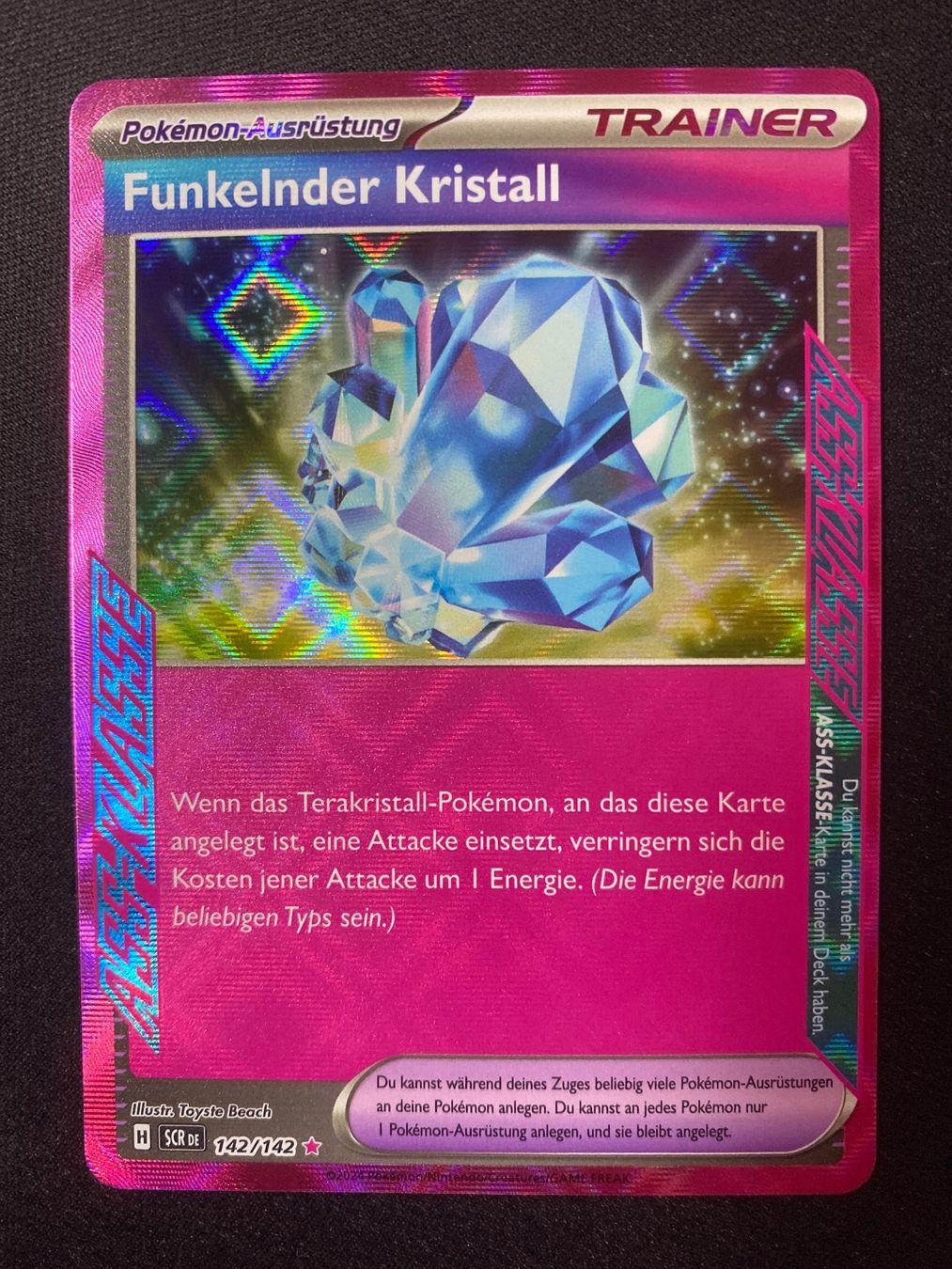 Pokémon Sammelbilder & Trading cards: Funkelnder Kristall 142 - ACE SPEC - Stellar Crown - DE – Neu (gemäss Beschreibung) aus Hausen AG von Shrade