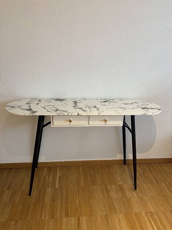 Tavoli da trucco: Konsole mit Marmoroptik & 2 Schubladen  ca. 134 cm – Nuovo (secondo la descrizione) da Schlieren venduto da gschnelli