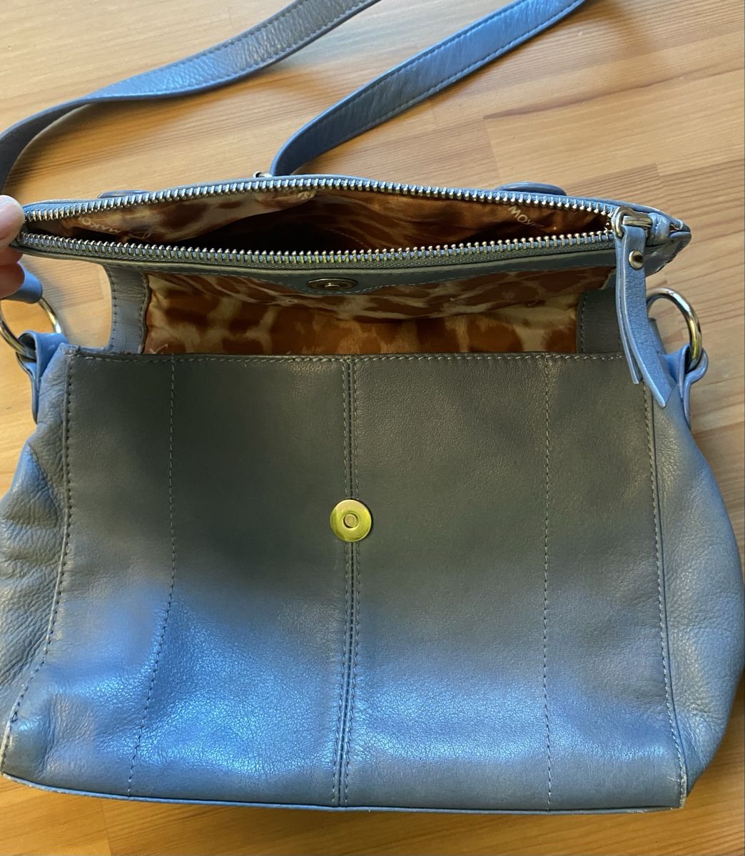 Borse da donna: B. Makowsky, Blau, Handtasche aus Leder – Usato da Stäfa venduto da gal_hl2w 3