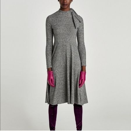 Robe Zara - Col à cravate - Taille S