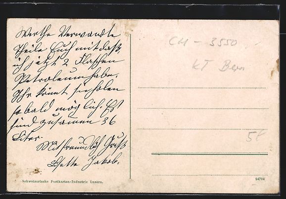 Cartes postales: AK Langnau i. E., Teilansicht mit Kirche – D'occasion à Berlin par bartko-reher 1