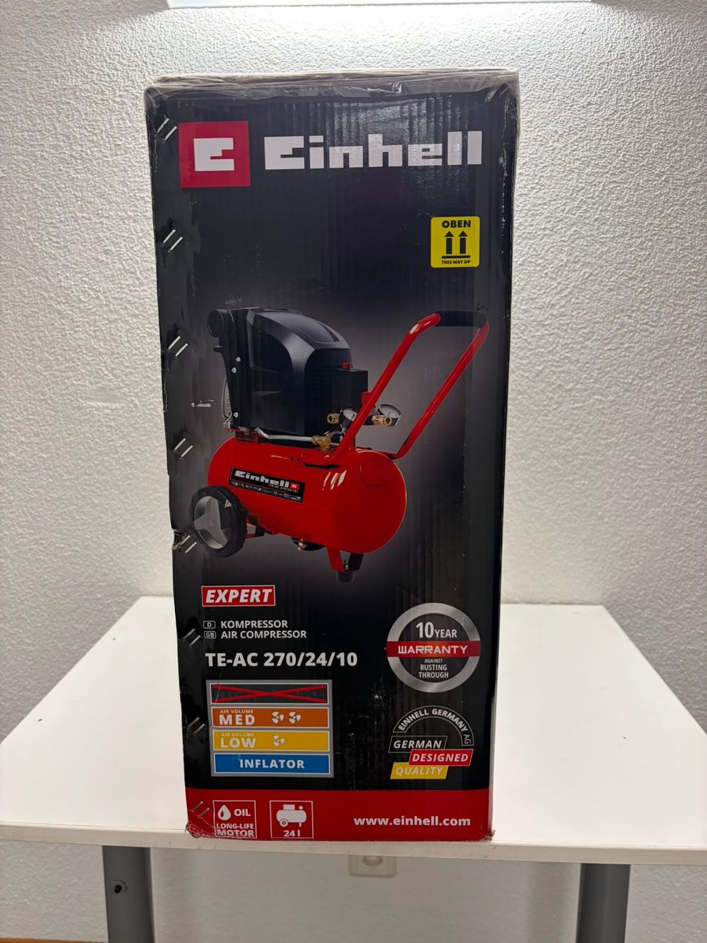 Einhell Compresseurs: Neuer 24 Liter Kompressor von Einhell – Neuf avec emballage d'origine à Rüthi (Rheintal) par Balty 1