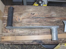 Kurbel Handkurbel Länge 25 cm Bohrung 25mm mit Querloch