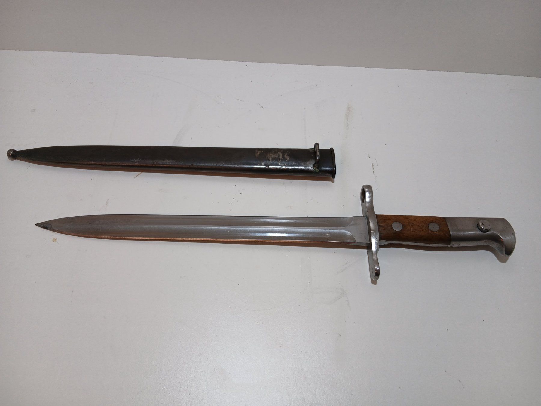 Schweizer Armee Armi bianche: Schweizer Bajonett mit Scheide gebraucht – Usato da Schwendibach venduto da achat01 4