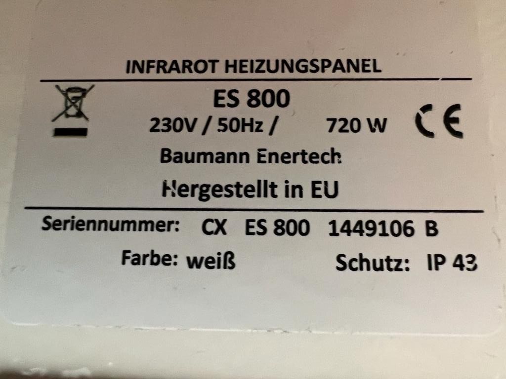 Wände & Decken: Infrarot Heizungspanel – Neu (gemäss Beschreibung) aus Hinwil von Pingu06 3
