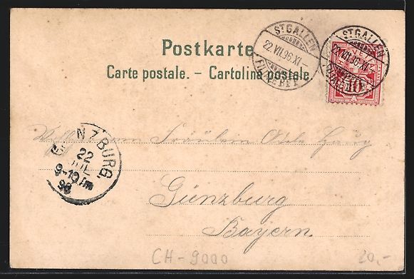 Cartes postales: Litho St. Gallen, Kathedrale und Museum – D'occasion à Berlin par bartko-reher 1