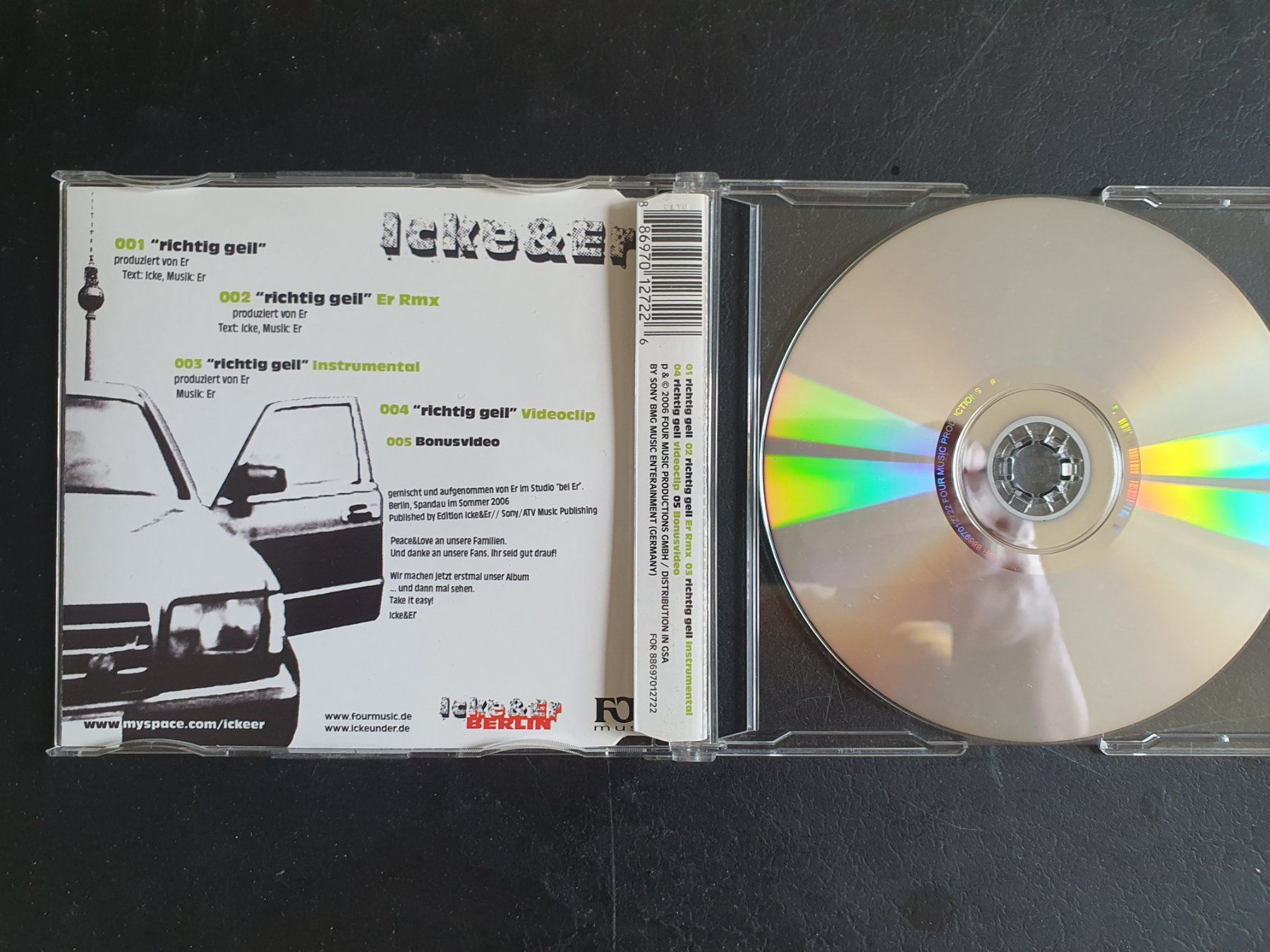CD: Icke & Er "Richtig geil" CD Single + Video – Usato da Zürich venduto da haitimarasa 1