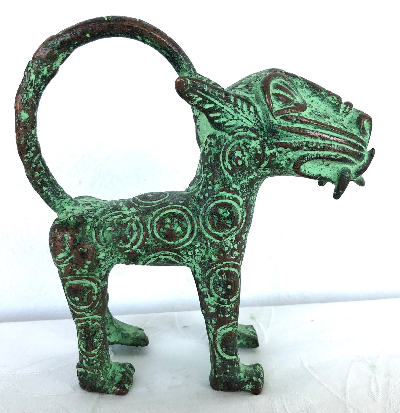 Sculture & Statue: feiner alter Leopard Bronze Benin Höhe 13,5 cm – Usato da Rüthi (Rheintal) venduto da Kunsthaus777 6