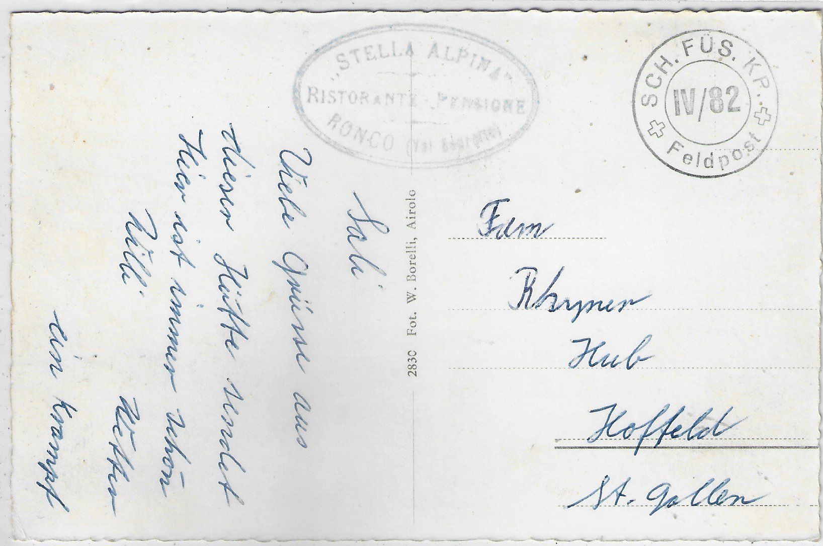 Cartes postales: Cios Prato - Valle Bedretto – D'occasion à Ettingen par Kartenplanet 1